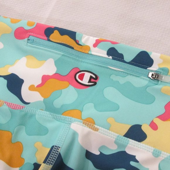 💗 CHAMPION AUTHENTIC ABSTRACT CAMO MULTI-COLOR LEGGINGS – L - Picture 5 of 13